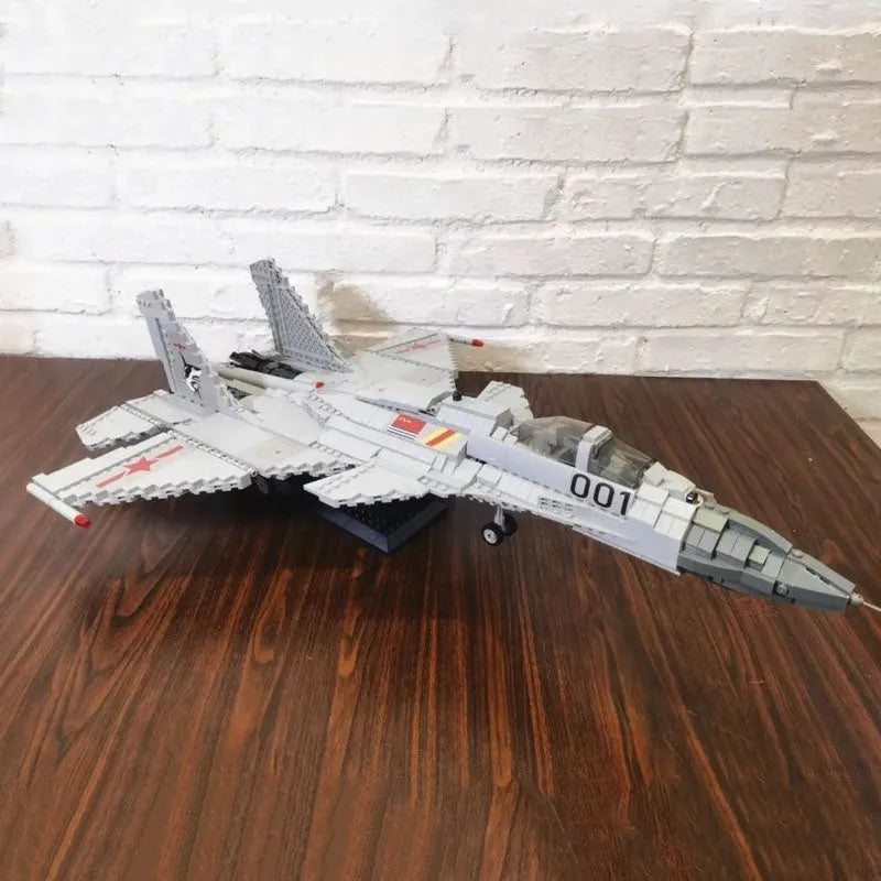 JuHang Building Block Set: Aircraft J-15 Flying Shark Fighter Jet, Model 88006
