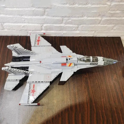 JuHang Building Block Set: Aircraft J-15 Flying Shark Fighter Jet, Model 88006