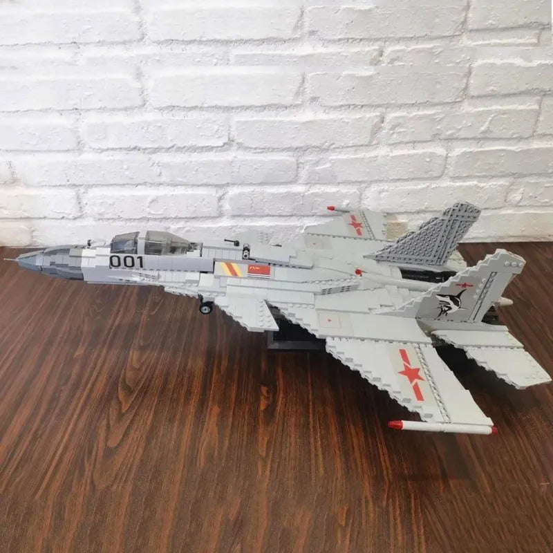 JuHang Building Block Set: Aircraft J-15 Flying Shark Fighter Jet, Model 88006
