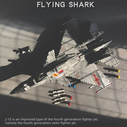 JuHang Building Block Set: Aircraft J-15 Flying Shark Fighter Jet, Model 88006