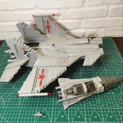 JuHang Building Block Set: Aircraft J-15 Flying Shark Fighter Jet, Model 88006