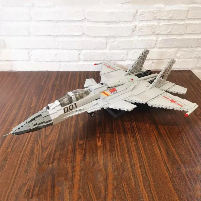 JuHang Building Block Set: Aircraft J-15 Flying Shark Fighter Jet, Model 88006