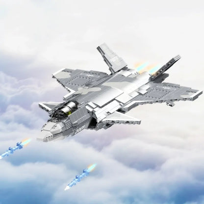 JuHang Building Block Set: Aircraft J-20 Stealth Fighter Jet, Model 88009