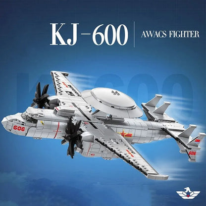 JuHang MOC Building Block Set: Aircraft MOC KJ-600 AWACS Fighter, Model 88015