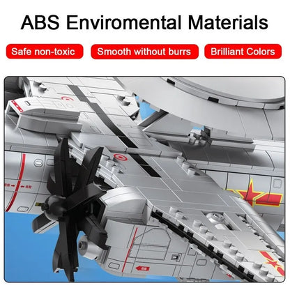 JuHang MOC Building Block Set: Aircraft MOC KJ-600 AWACS Fighter, Model 88015