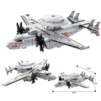 JuHang MOC Building Block Set: Aircraft MOC KJ-600 AWACS Fighter, Model 88015