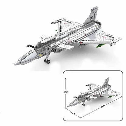 JuHang MOC Building Block Set: Aircraft MOC Rafale Fighter Jet Plane, Model 88021