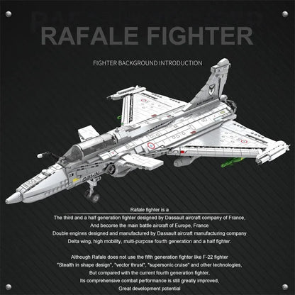 JuHang MOC Building Block Set: Aircraft MOC Rafale Fighter Jet Plane, Model 88021
