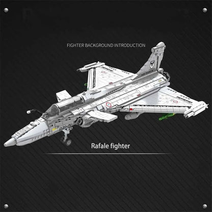 JuHang MOC Building Block Set: Aircraft MOC Rafale Fighter Jet Plane, Model 88021