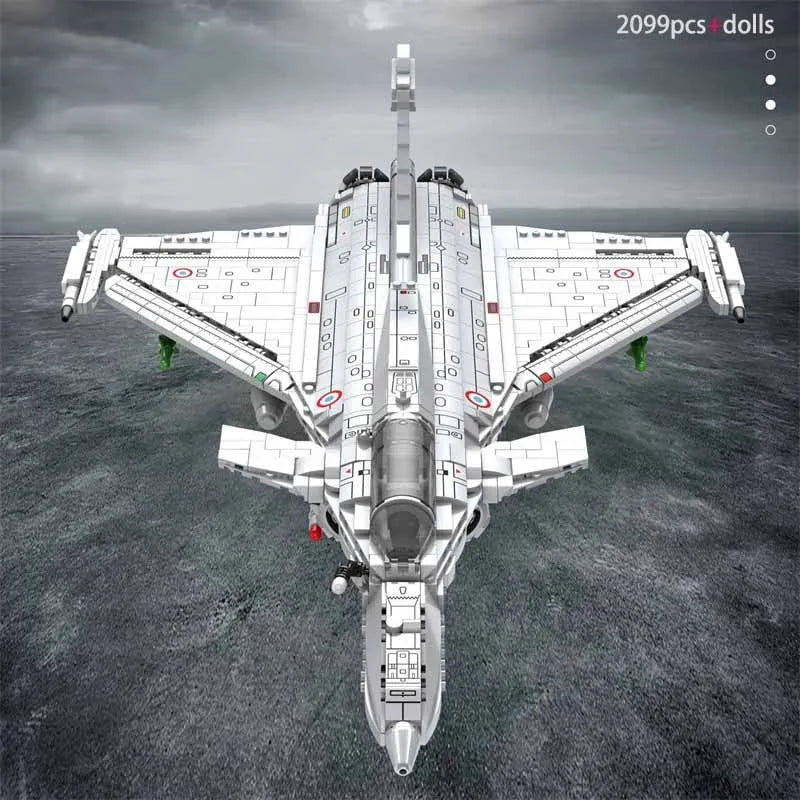 JuHang MOC Building Block Set: Aircraft MOC Rafale Fighter Jet Plane, Model 88021
