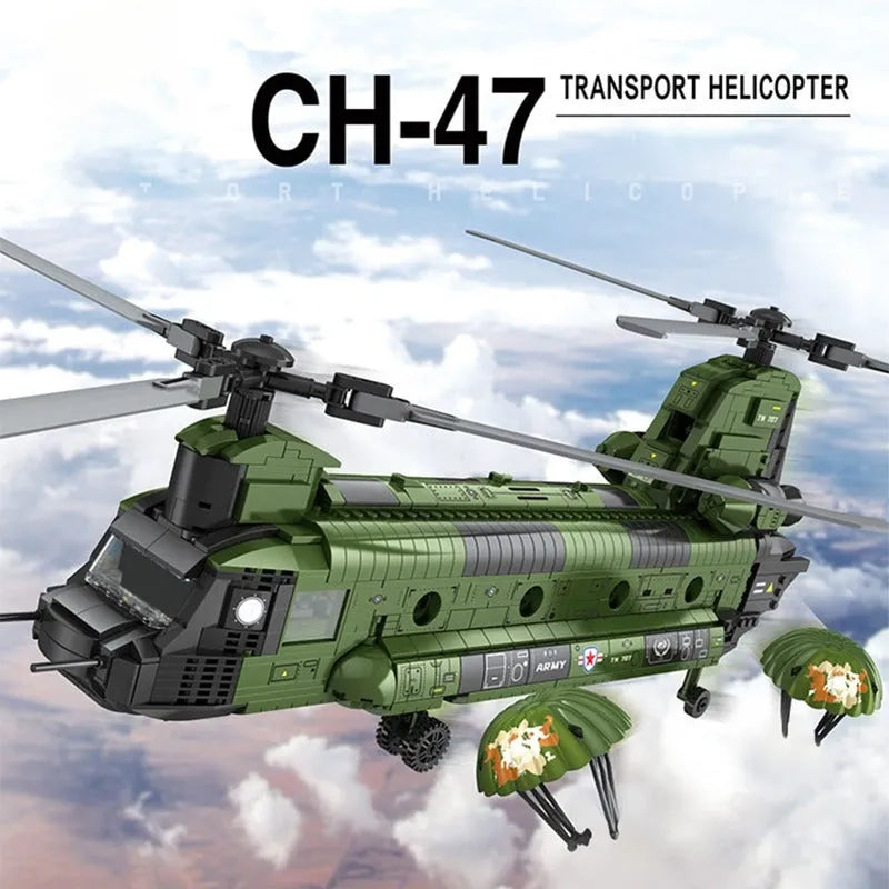 JuHang Building Block Set: CH-47 Transport Helicopter Chinook, Model 88017