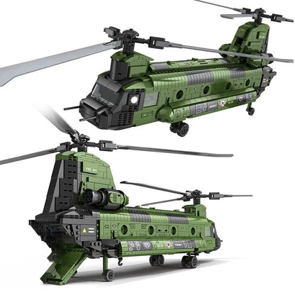 JuHang Building Block Set: CH-47 Transport Helicopter Chinook, Model 88017