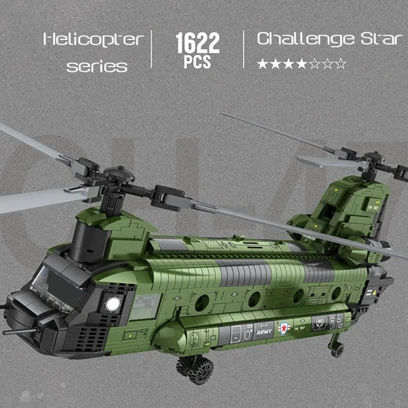 JuHang Building Block Set: CH-47 Transport Helicopter Chinook, Model 88017