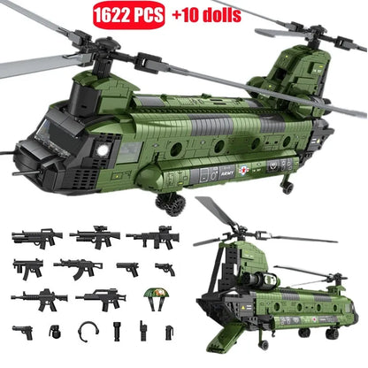 JuHang Building Block Set: CH-47 Transport Helicopter Chinook, Model 88017