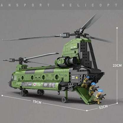 JuHang Building Block Set: CH-47 Transport Helicopter Chinook, Model 88017