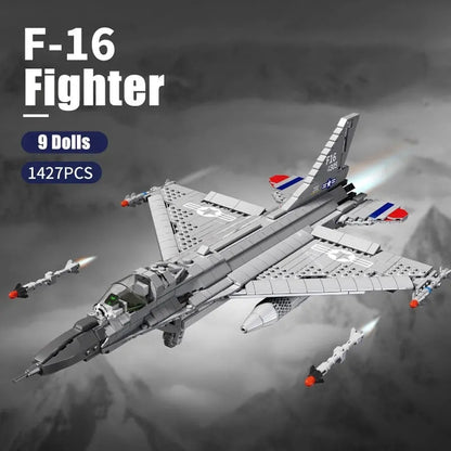 JuHang Building Block Set: F-16 Fighting Falcon Aircraft, Model 88013