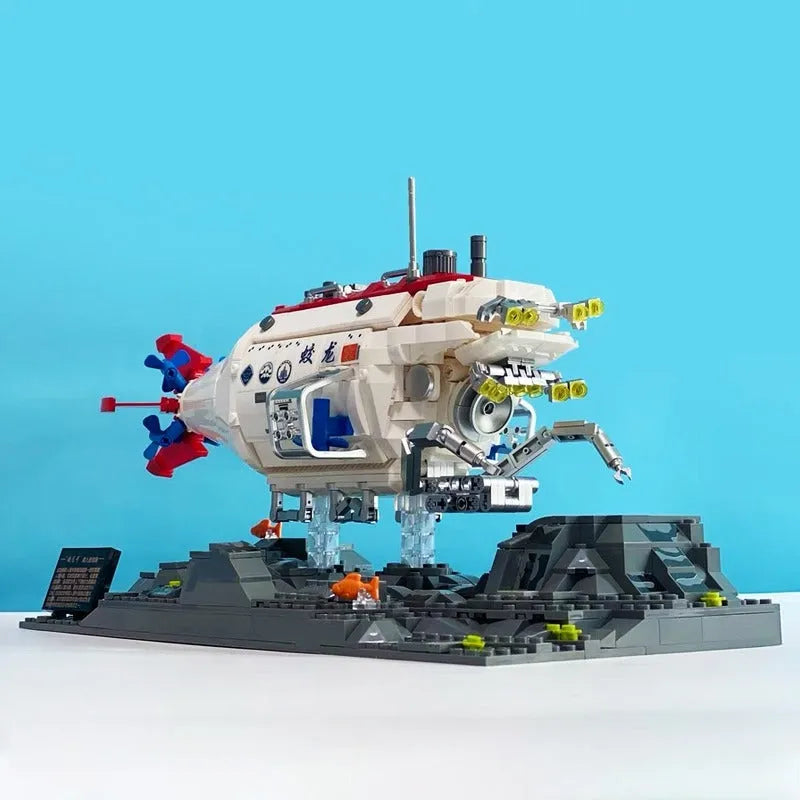 JuHang Building Block Set: Manned Deep Sea Submarine Ship, Model 88201