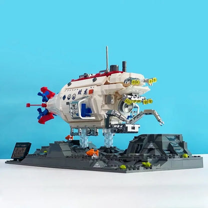 JuHang Building Block Set: Manned Deep Sea Submarine Ship, Model 88201