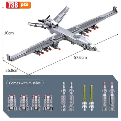 JuHang Building Block Set: Unmanned Drone Wing Loong UAV-2, Model 88011
