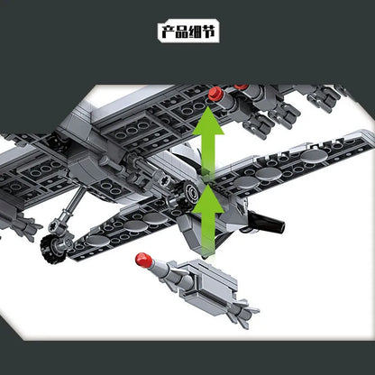 JuHang Building Block Set: Unmanned Drone Wing Loong UAV-2, Model 88011
