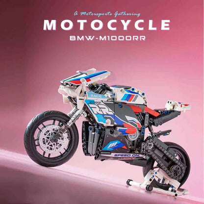 JuHang MOC Building Block Set: BMW Bikes Racing Motorcycle 82003