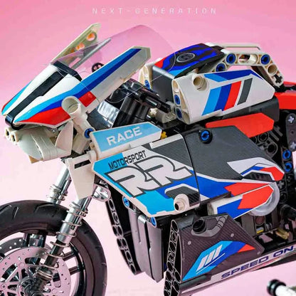 JuHang MOC Building Block Set: BMW Bikes Racing Motorcycle 82003