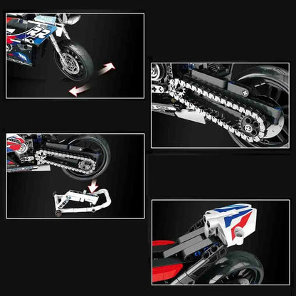 JuHang MOC Building Block Set: BMW Bikes Racing Motorcycle 82003