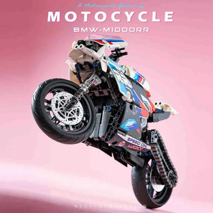 JuHang MOC Building Block Set: BMW Bikes Racing Motorcycle 82003