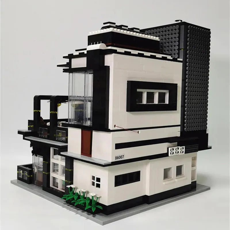 JuHang MOC Building Block Set: Corner Coffee Shop, Model 86007