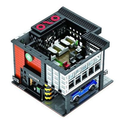 JuHang MOC Building Block Set: Corner Modern Cafe 86005