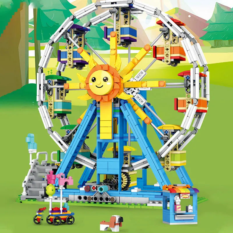 JuHang MOC Building Block Set: Ferris Wheel, Model 81001