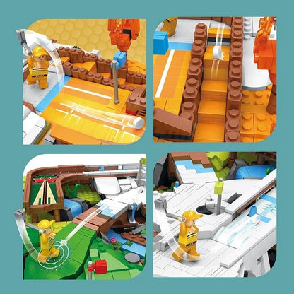JuHang MOC Motorized Building Block Set: Golf Course Resort, Model JH86017