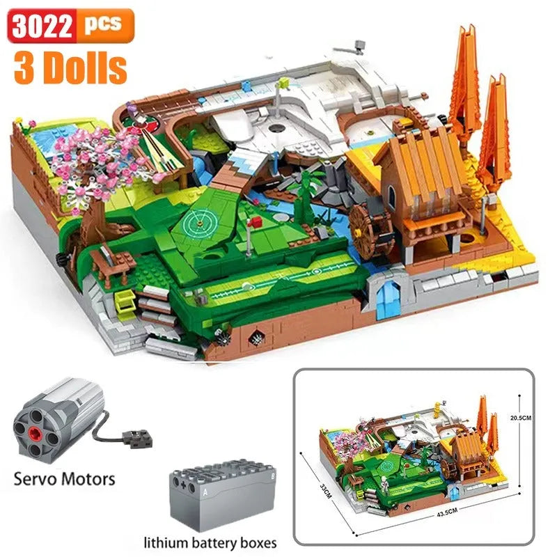JuHang MOC Motorized Building Block Set: Golf Course Resort, Model JH86017