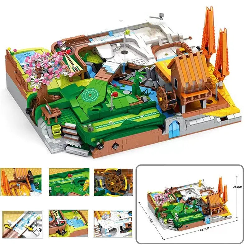 JuHang MOC Motorized Building Block Set: Golf Course Resort, Model JH86017