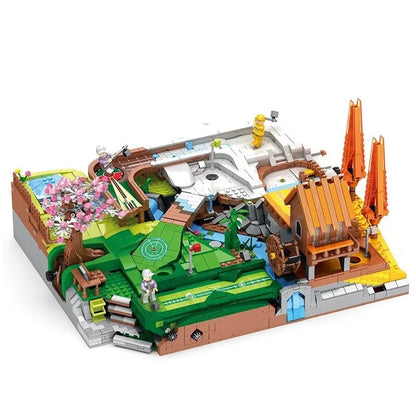 JuHang MOC Motorized Building Block Set: Golf Course Resort, Model JH86017