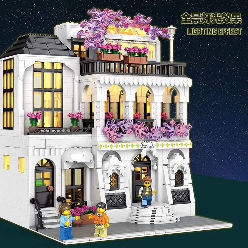 JuHang MOC Building Block Set: European City Garden Flower Villa, Model 86014