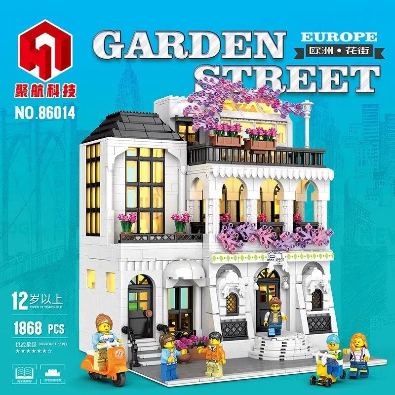 JuHang MOC Building Block Set: European City Garden Flower Villa, Model 86014