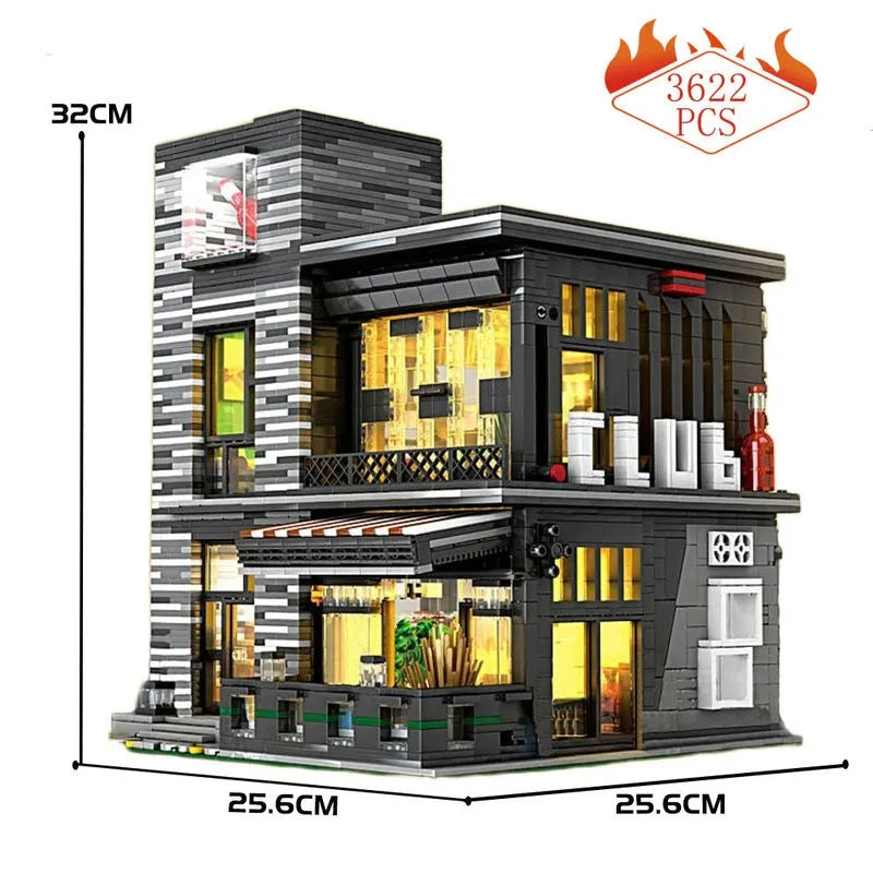 JuHang MOC Building Block Set: Street City ISLET Bar 86008