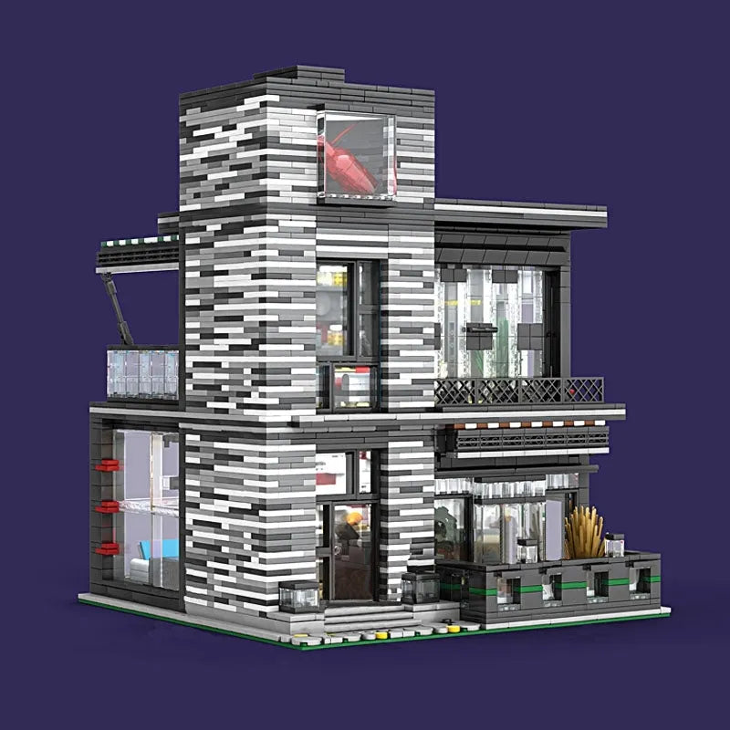 JuHang MOC Building Block Set: Street City ISLET Bar 86008
