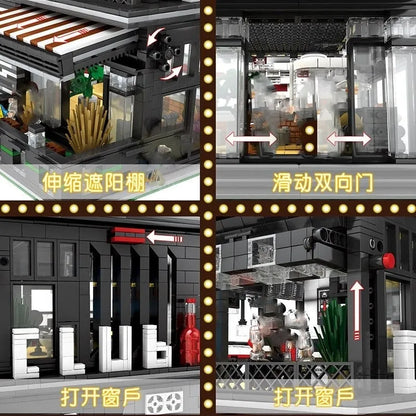 JuHang MOC Building Block Set: Street City ISLET Bar 86008