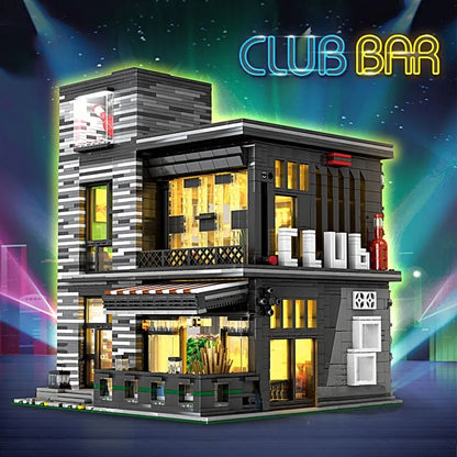 JuHang MOC Building Block Set: Street City ISLET Bar 86008