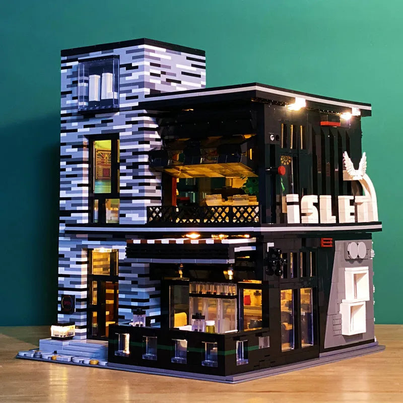 JuHang MOC Building Block Set: Street City ISLET Bar 86008