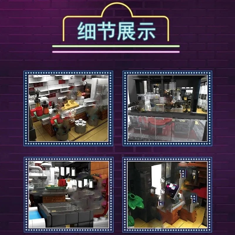 JuHang MOC Building Block Set: Street City ISLET Bar 86008
