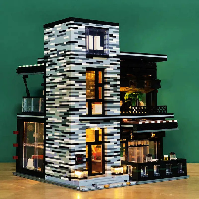 JuHang MOC Building Block Set: Street City ISLET Bar 86008