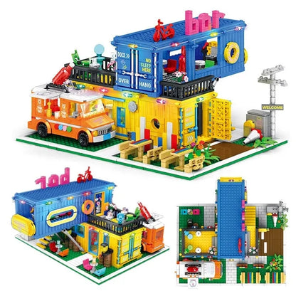 JuHang MOC Building Block Set: Experts Container Bar, Model 86016