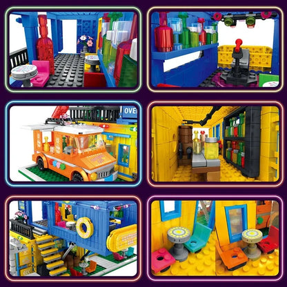 JuHang MOC Building Block Set: Experts Container Bar, Model 86016