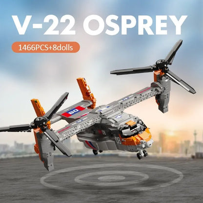 JuHang MOC Building Block Set: Boeing Bell Osprey V22 88007
