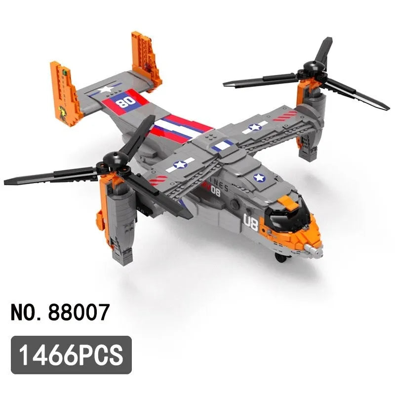JuHang MOC Building Block Set: Boeing Bell Osprey V22 88007