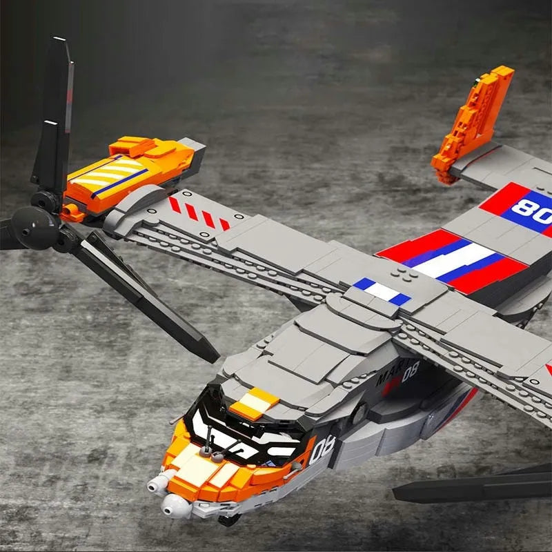 JuHang MOC Building Block Set: Boeing Bell Osprey V22 88007