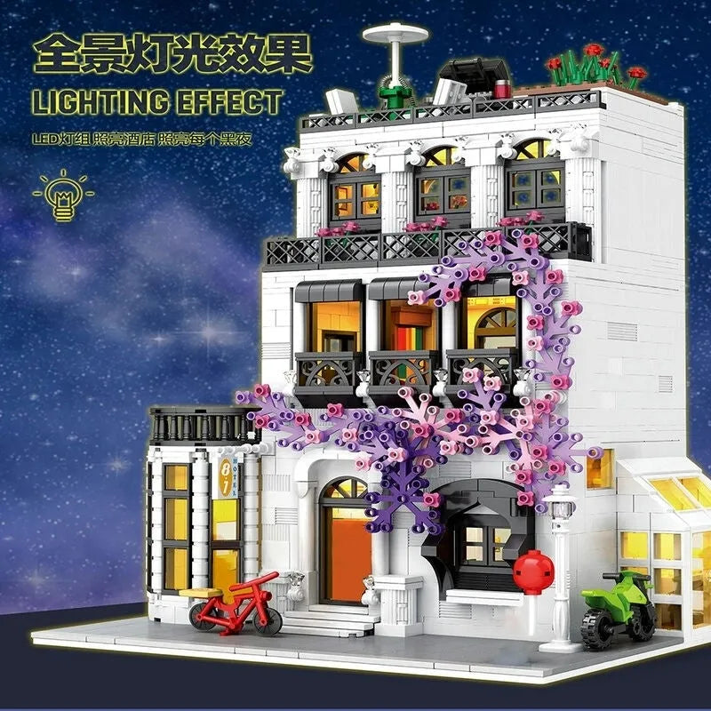 JuHang MOC Building Block Set: European City Garden Flower House, Model 86012